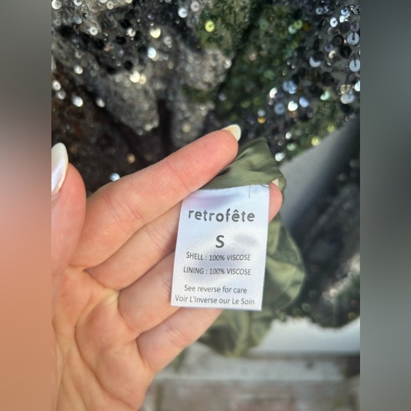 ❌SOLD❌Retrofete Grace Camo Sequin Mini Dress - Picture 3 of 8